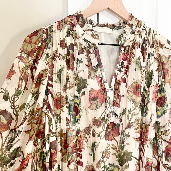 Ulla Johnson Anais Freesia Floral Silk Chiffon Minidress Size Small - Picture 8 of 12